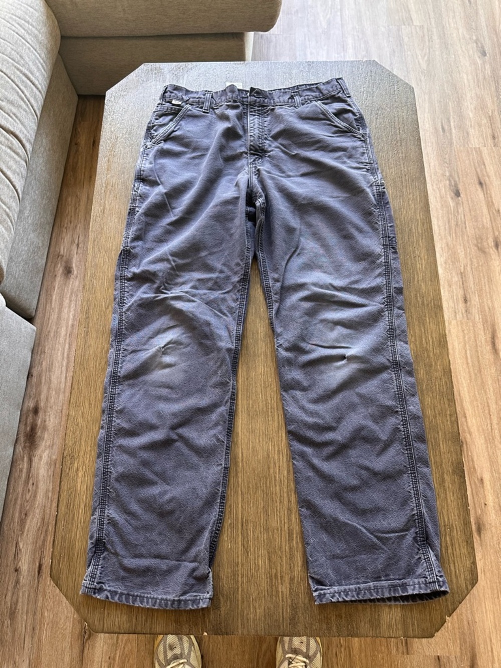 Carhartt Navy Blue Men's Work Pants 36x36
